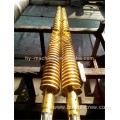 WPC Conical twin screw for plastic extrusion machine